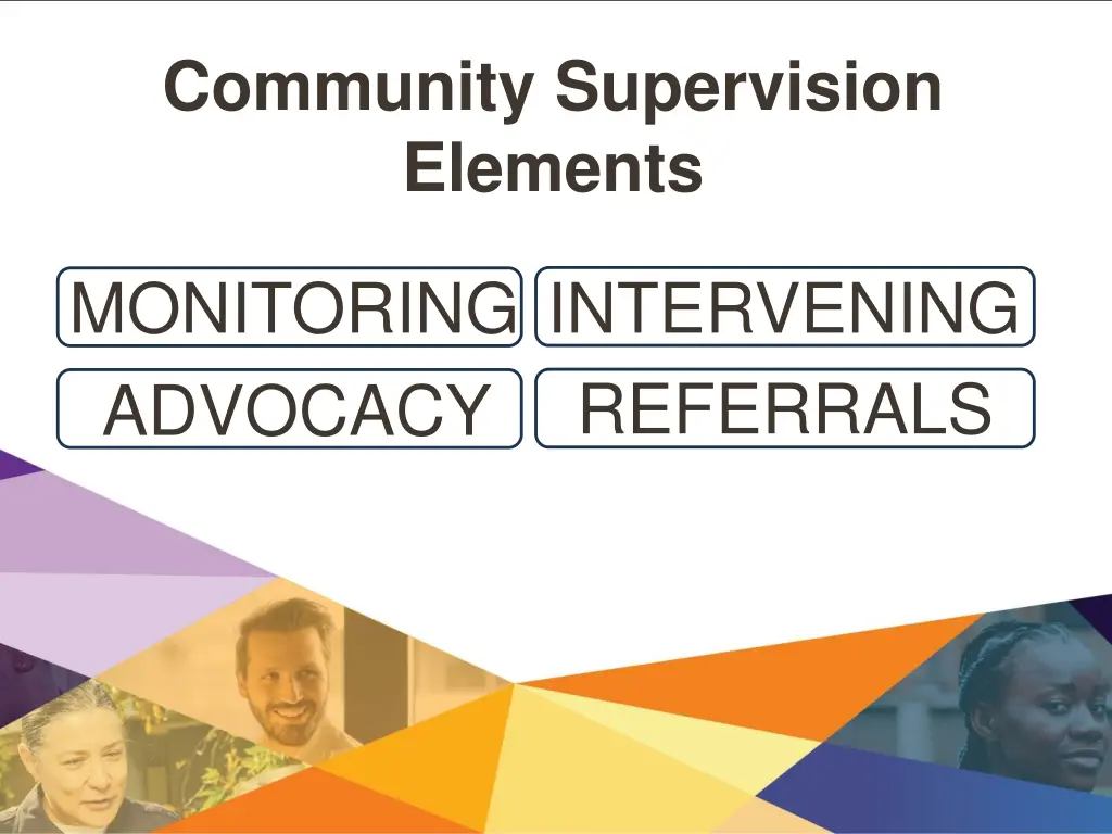 community supervision elements