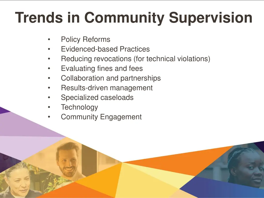 trends in community supervision