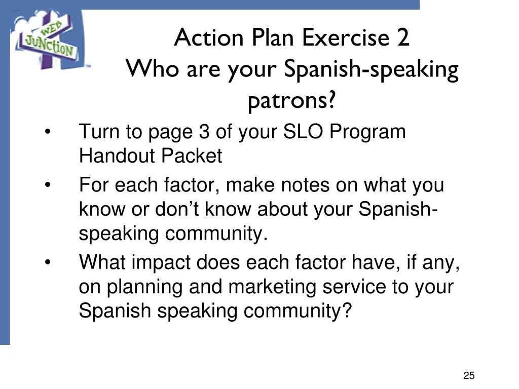 action plan exercise 2 who are your spanish