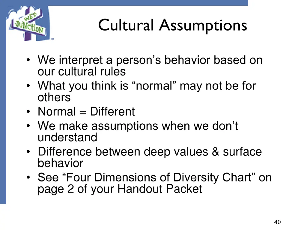 cultural assumptions