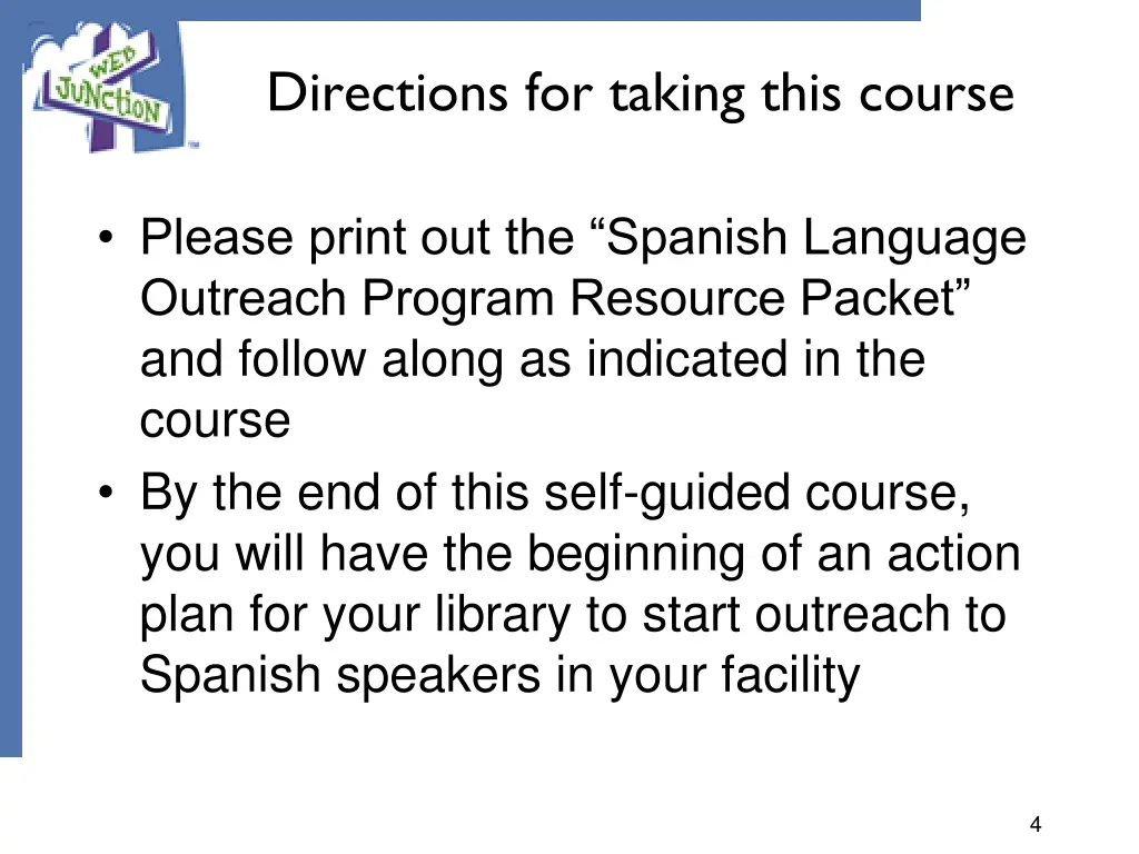 directions for taking this course