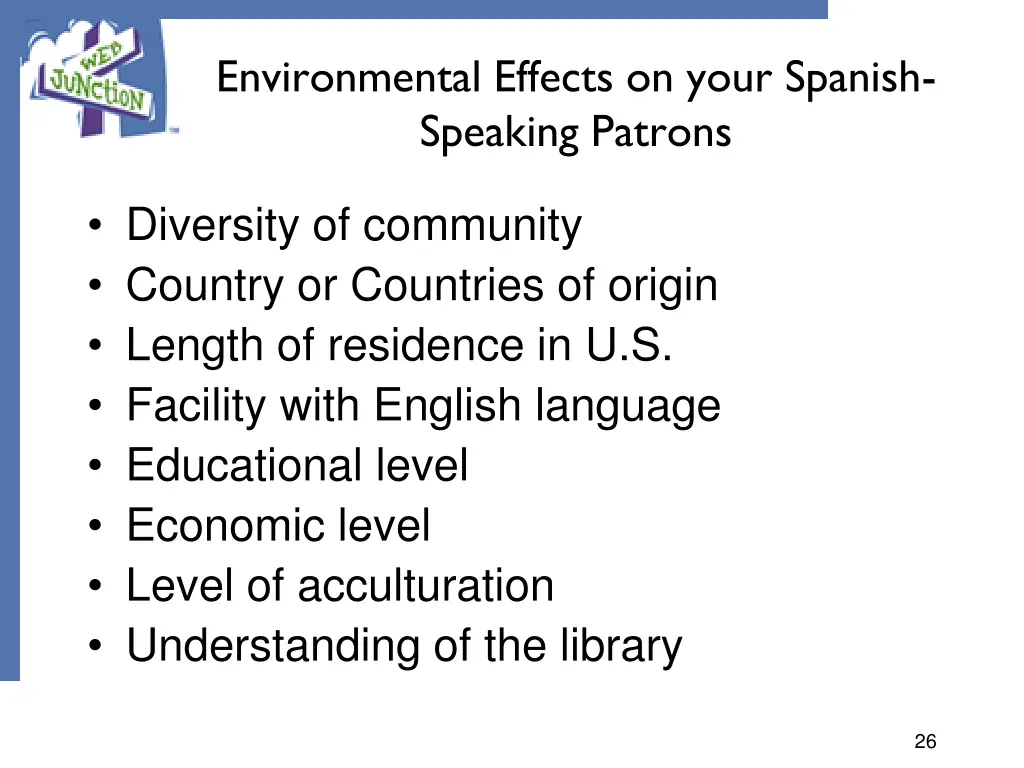 environmental effects on your spanish speaking