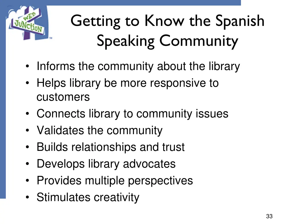 getting to know the spanish speaking community