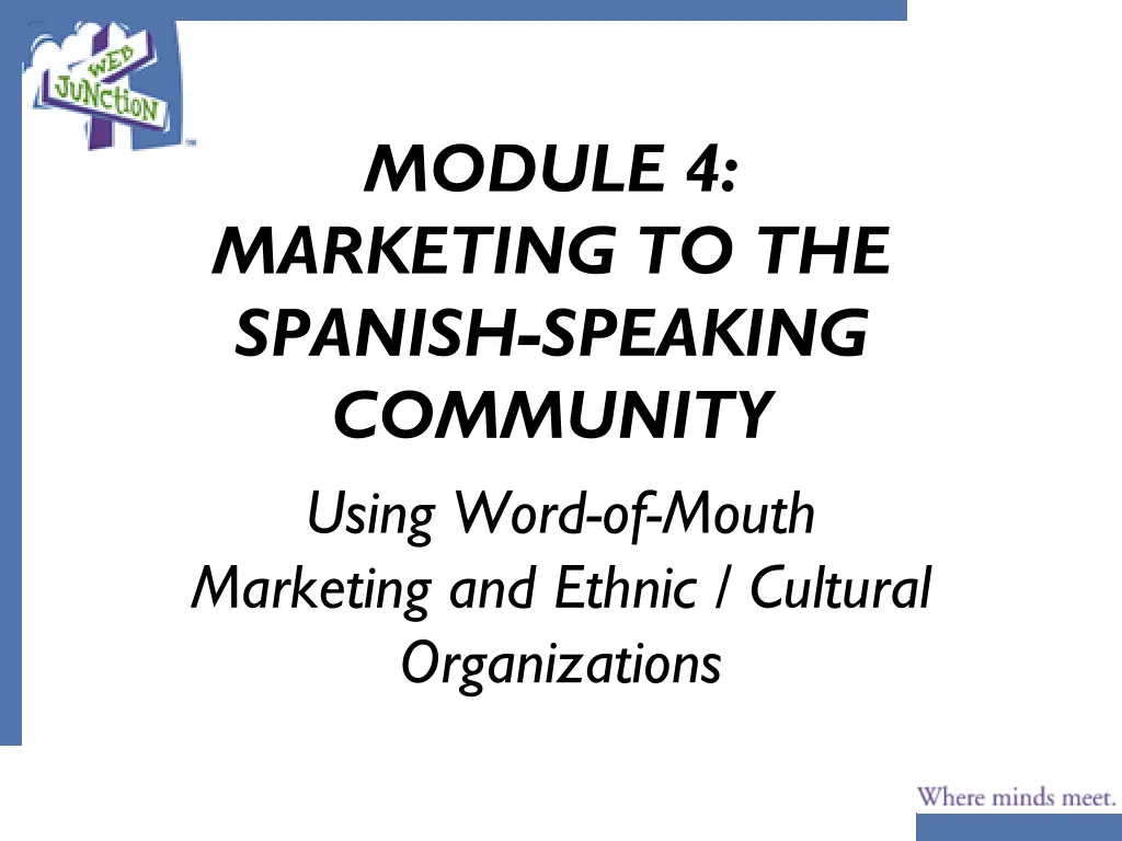 module 4 marketing to the spanish speaking