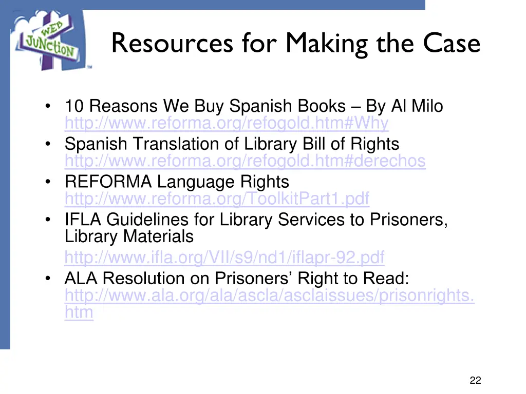 resources for making the case