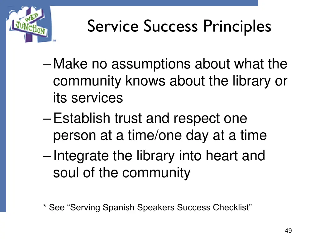 service success principles