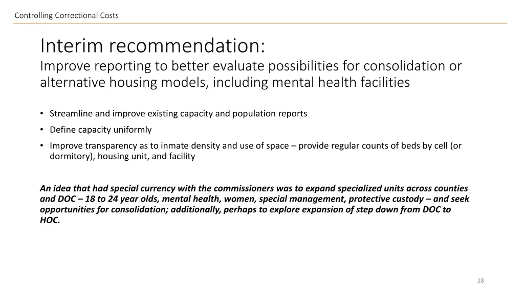 controlling correctional costs 9