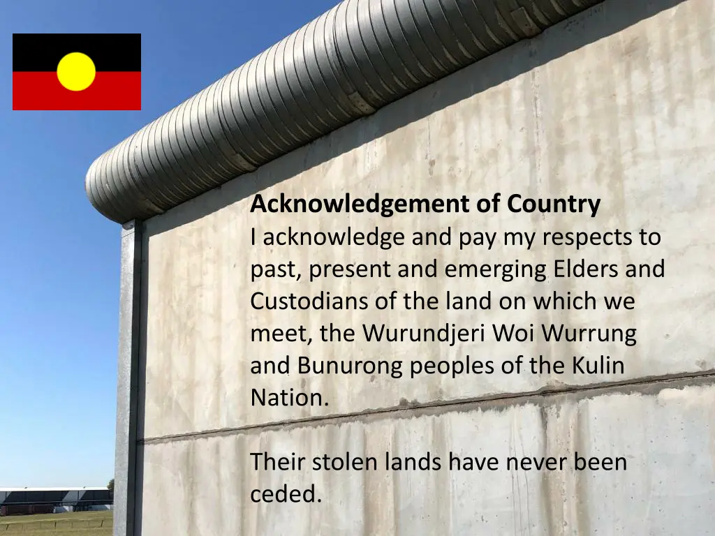 acknowledgement of country i acknowledge