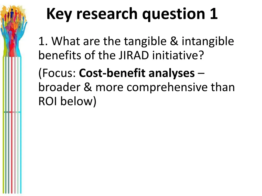 key research question 1