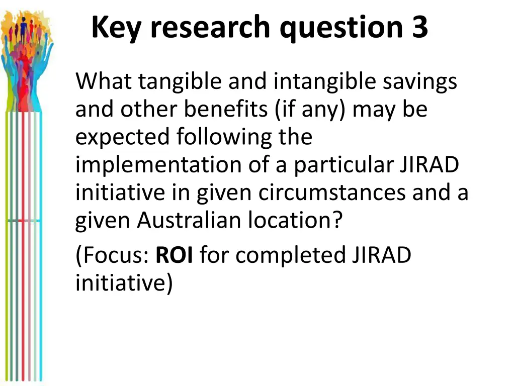 key research question 3