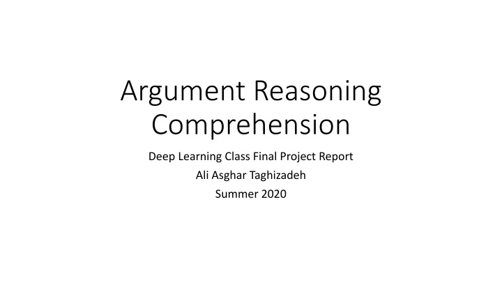 argument reasoning comprehension