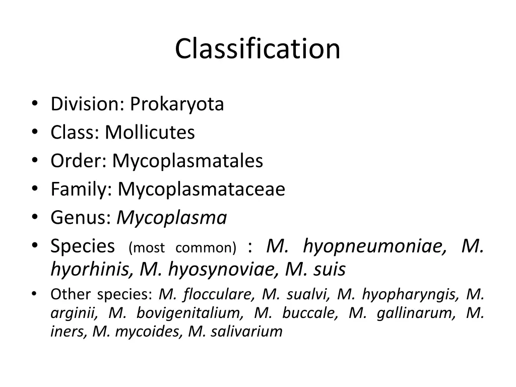 classification