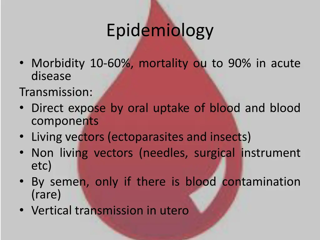 epidemiology