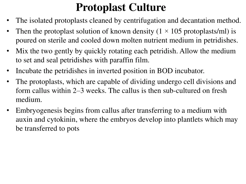 protoplast culture 1