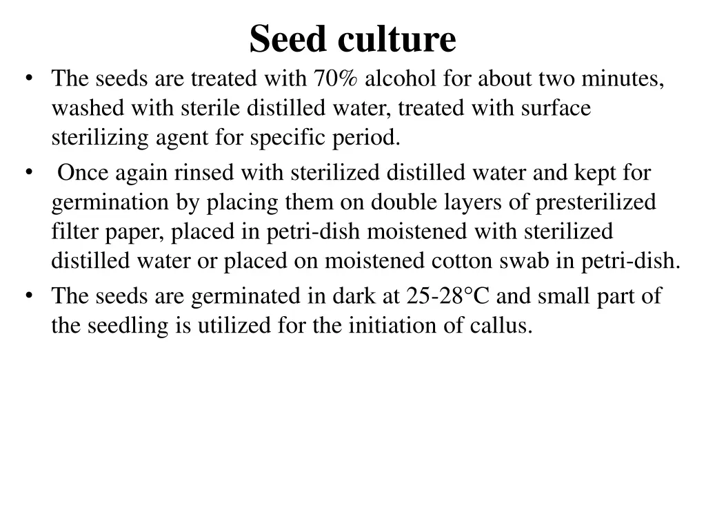 seed culture