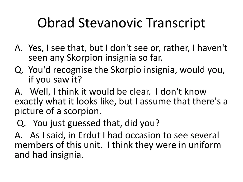 obrad stevanovic transcript 2