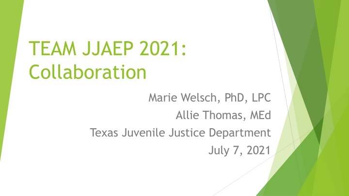 team jjaep 2021 collaboration