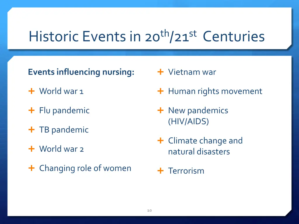 historic events in 20 th 21 st centuries