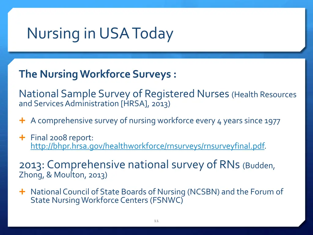 nursing in usa today