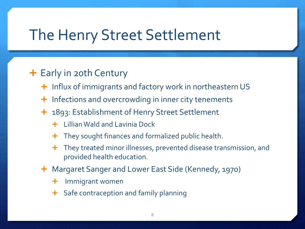 the henry street settlement