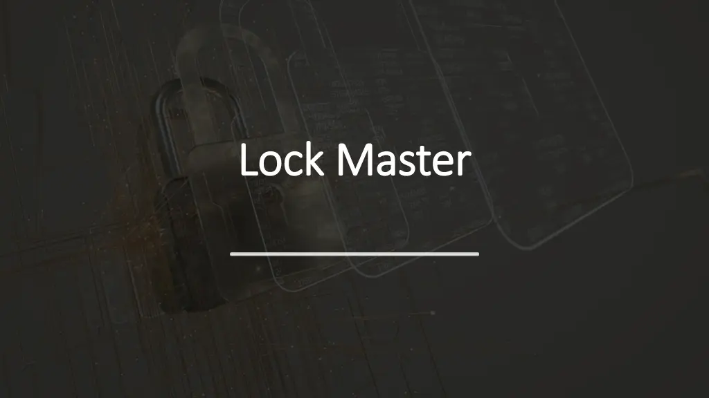 lock master lock master