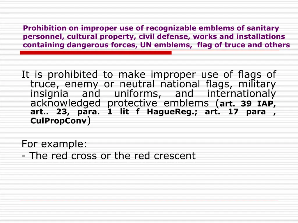 prohibition on improper use of recognizable