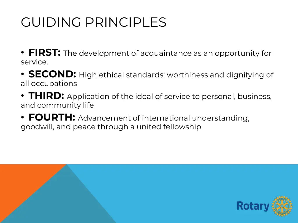 guiding principles