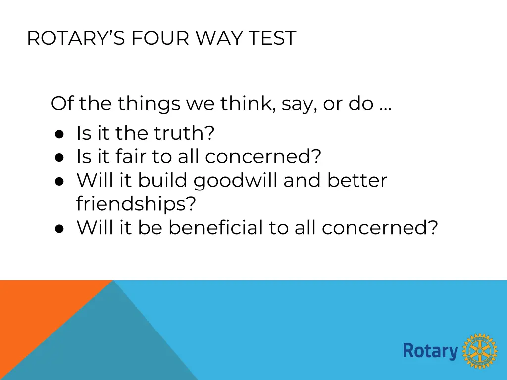 rotary s four way test