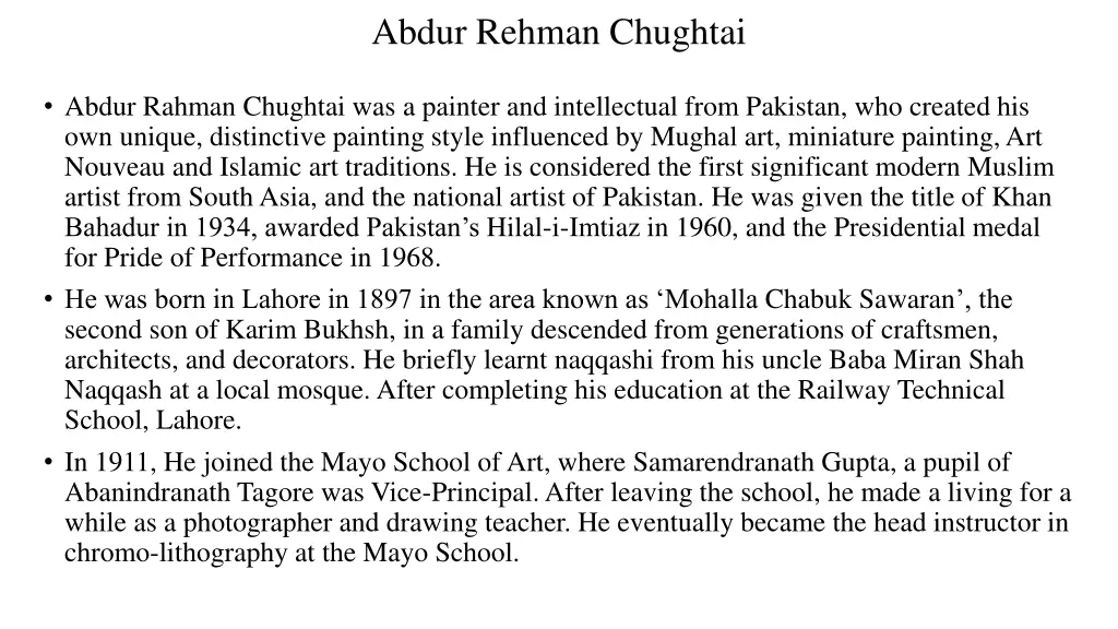 abdur rehman chughtai