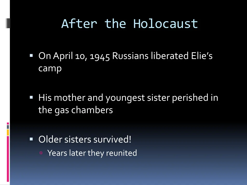 after the holocaust