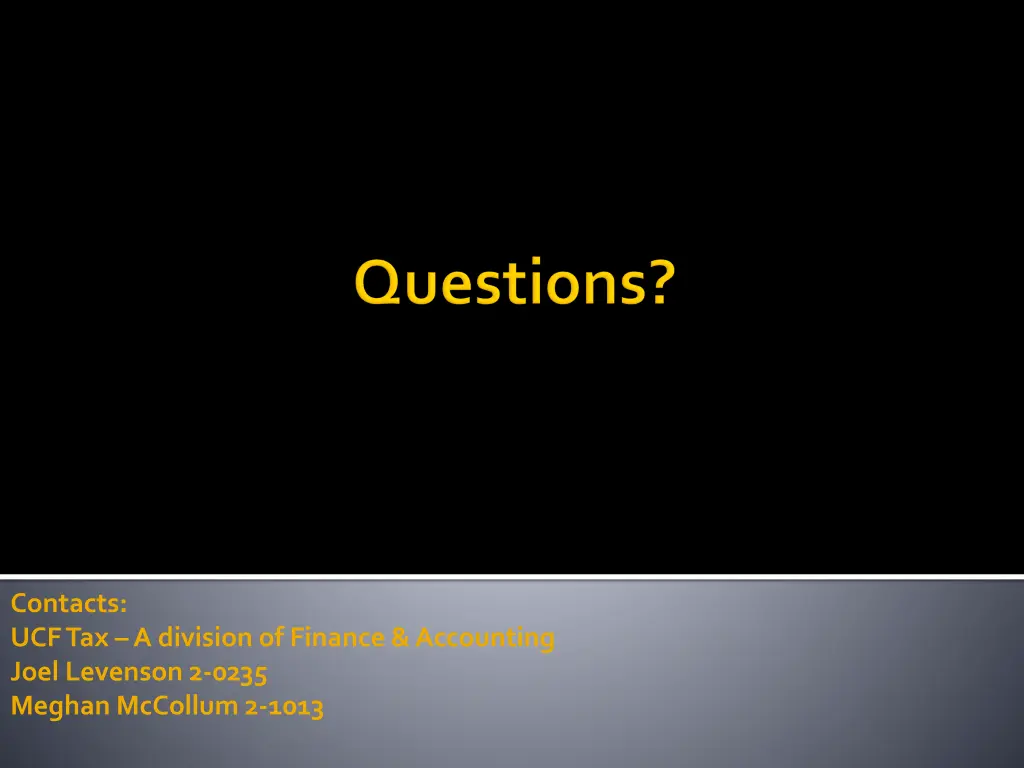 contacts ucf tax a division of finance accounting