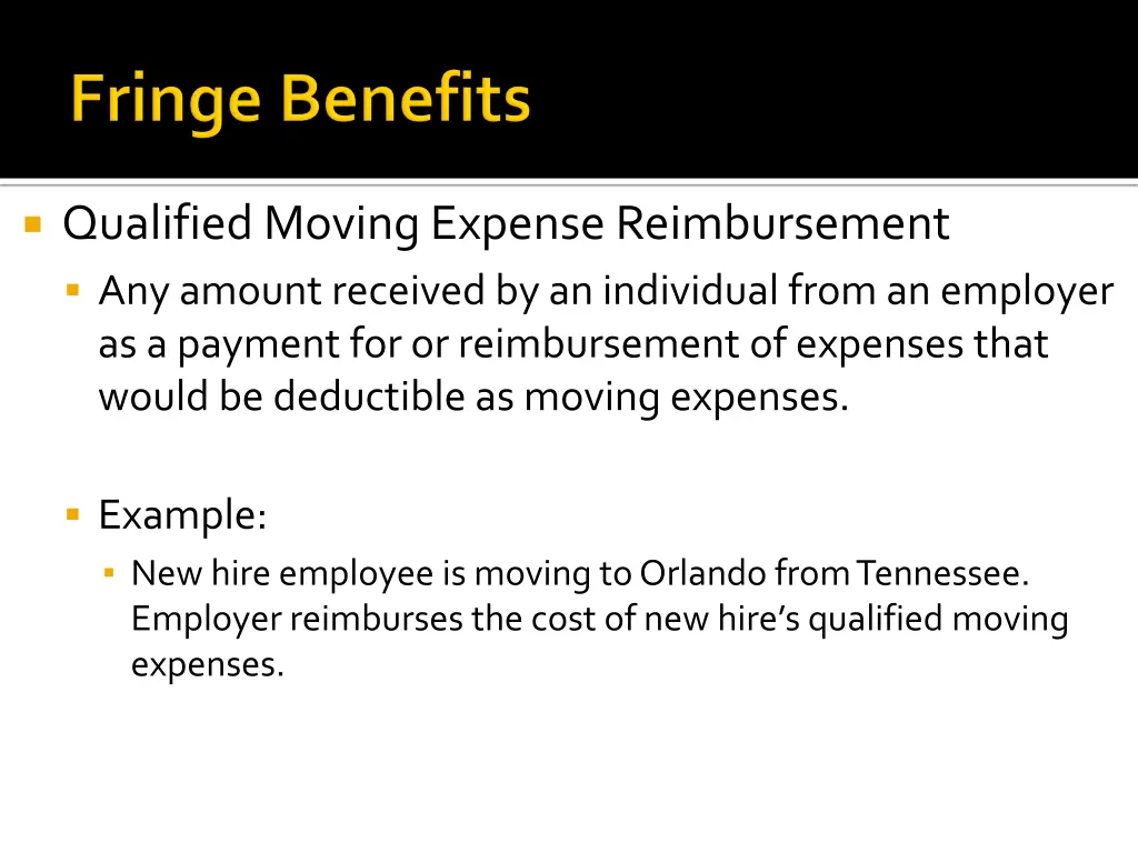 qualified moving expense reimbursement any amount