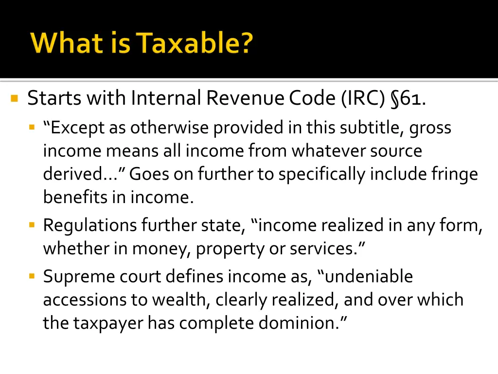 starts with internal revenue code irc 61 except