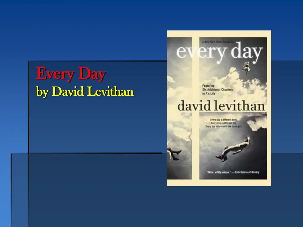 every day every day by david levithan by david