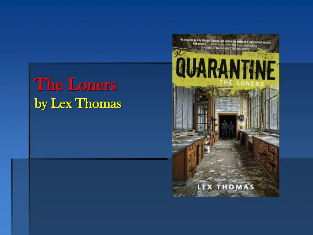 the loners the loners by by lex lex thomas thomas