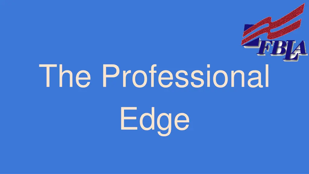 the professional edge