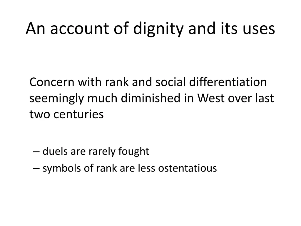 an account of dignity and its uses 3