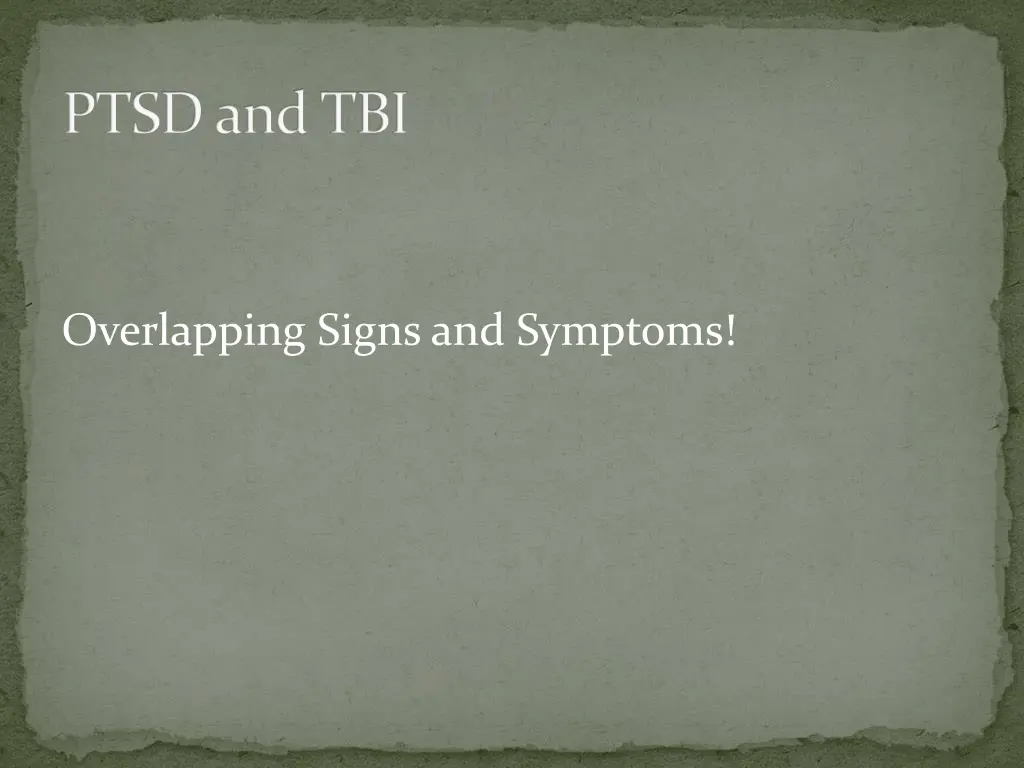 ptsd and tbi