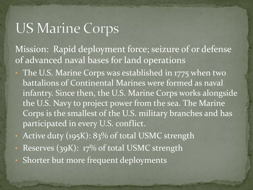 us marine corps