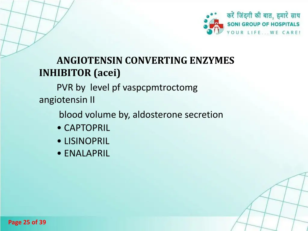 angiotensin converting enzymes inhibitor acei