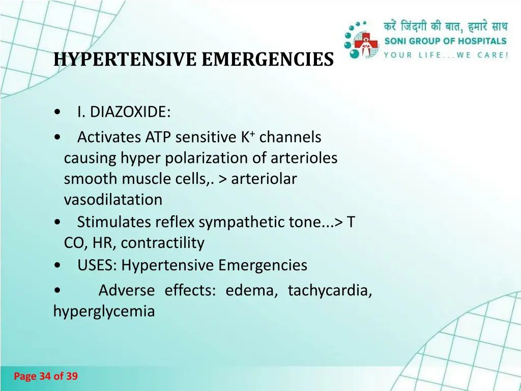 hypertensive emergencies