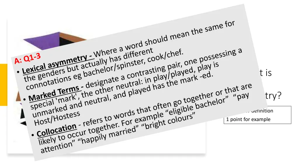 1 what is lexical asymmetry 1