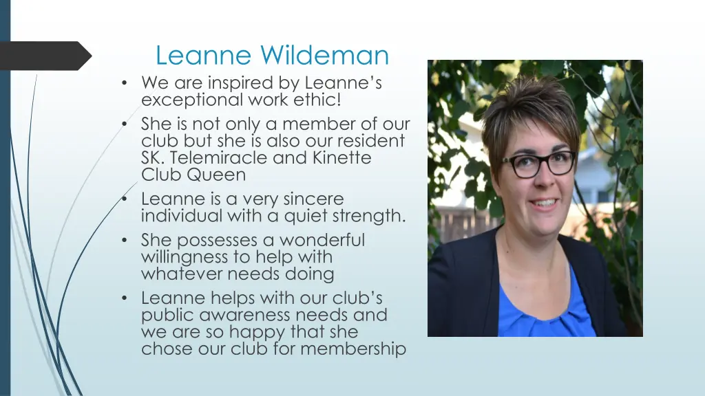 leanne wildeman we are inspired by leanne