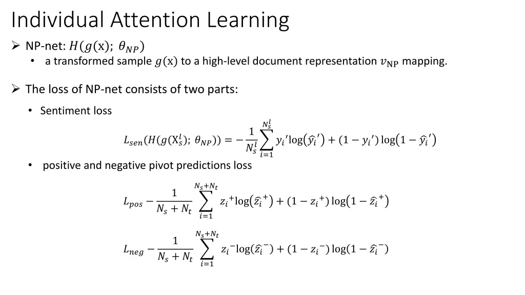 individual attention learning 1