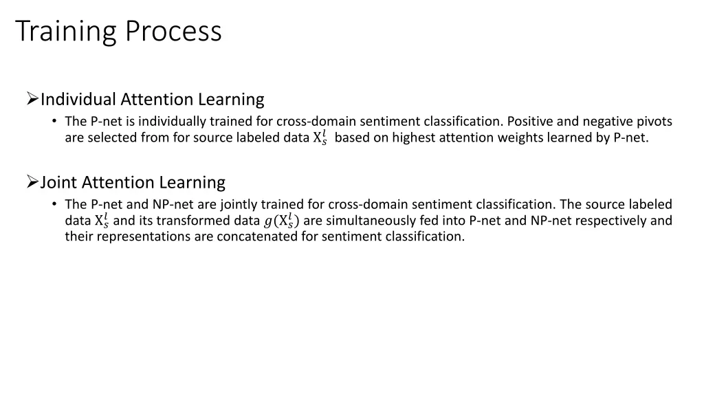 training process