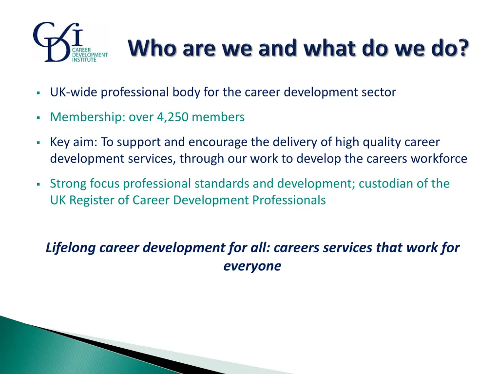 uk wide professional body for the career