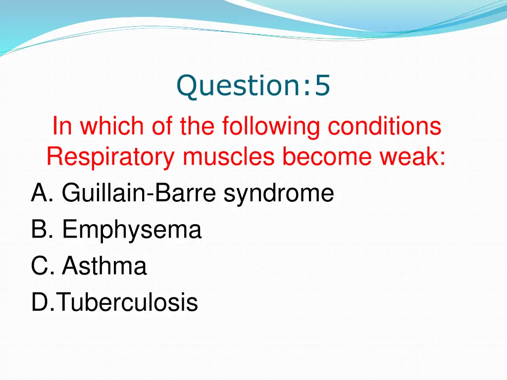 question 5