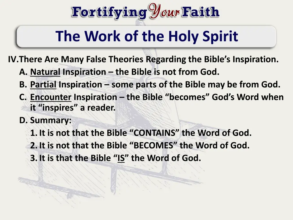 the work of the holy spirit 1