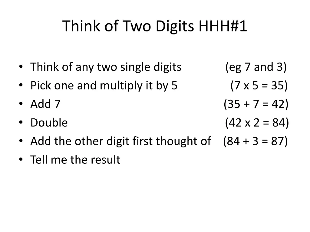 think of two digits hhh 1