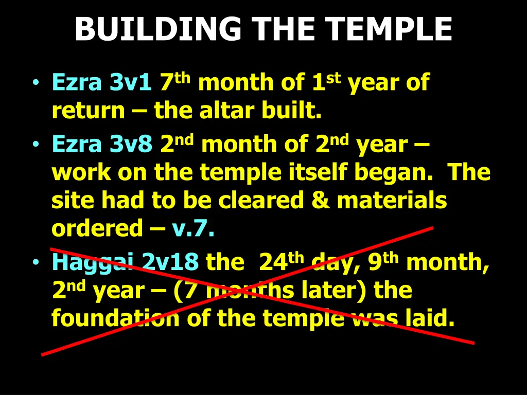 building the temple